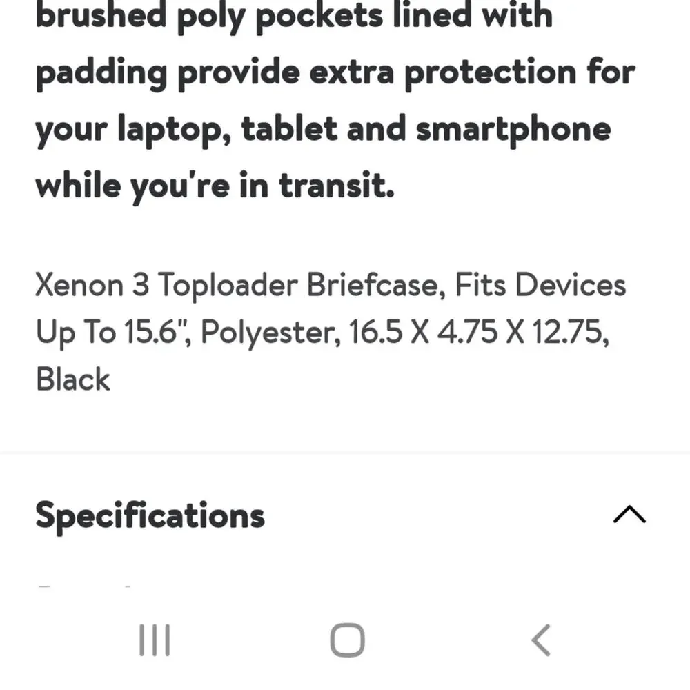 Xenon 3 Toploader‎ Briefcase, Fits Devices Up To 15.6